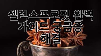 셀렉스프로핏 완벽 가이드: 궁금증 해결!